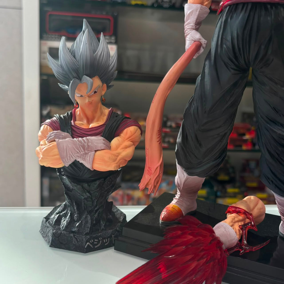 Dragon Ball Super Vegito Figure Set with Interchangeable Heads & Ki Blade Effect