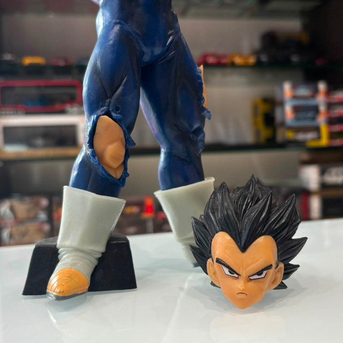 Dragon Ball Z Majin Vegeta Collectible Figure Set with Interchangeable Head
