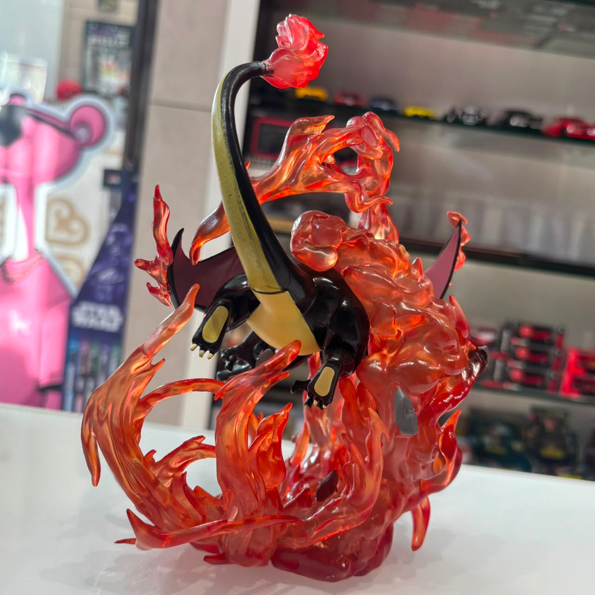 Pokémon Charizard Flame Vortex Statue Collectible Figure with Fire Effects