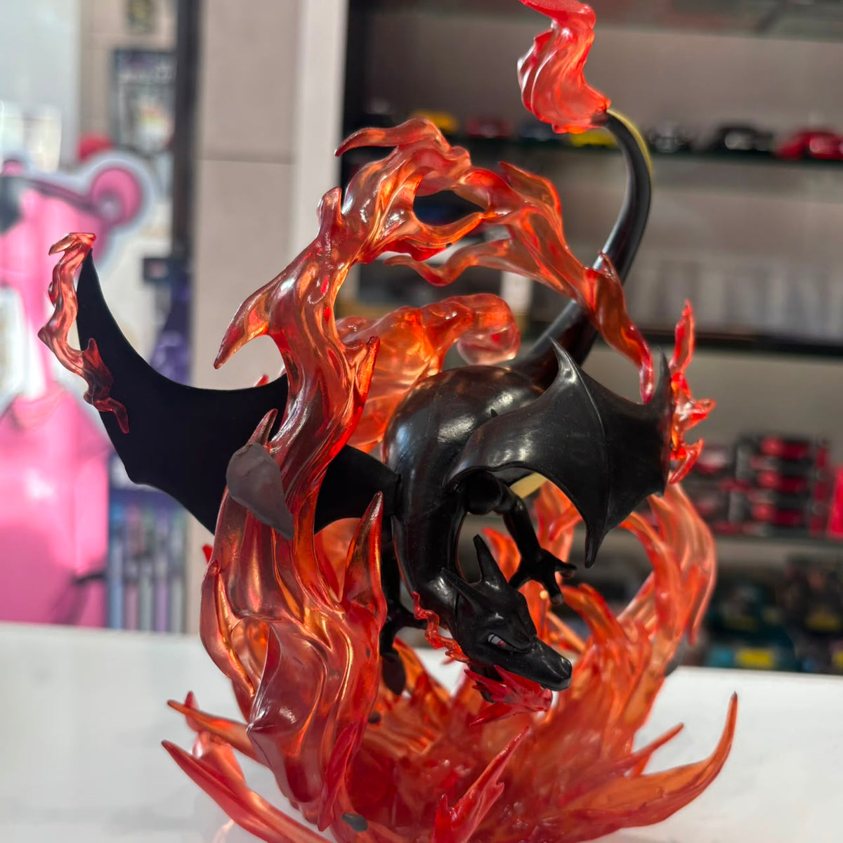 Pokémon Charizard Flame Vortex Statue Collectible Figure with Fire Effects
