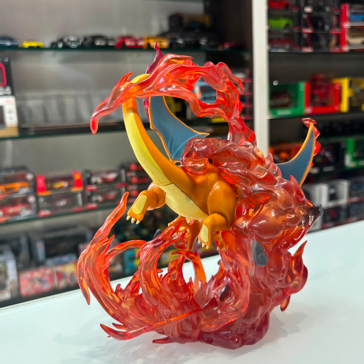 Pokémon Charizard Flame Vortex Statue Collectible Figure with Fire Effects