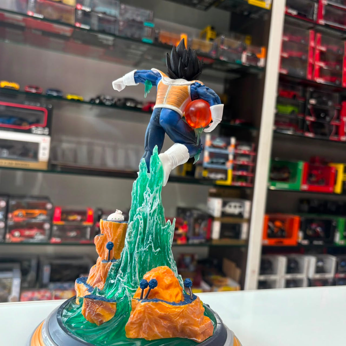 Dragon Ball Z Vegeta Namek Saga Diorama Figure with Dragon Ball & Splash Base
