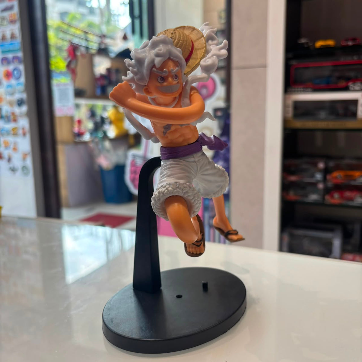 One Piece Monkey D. Luffy Gear 5 Sun God Nika Floating Action Figure