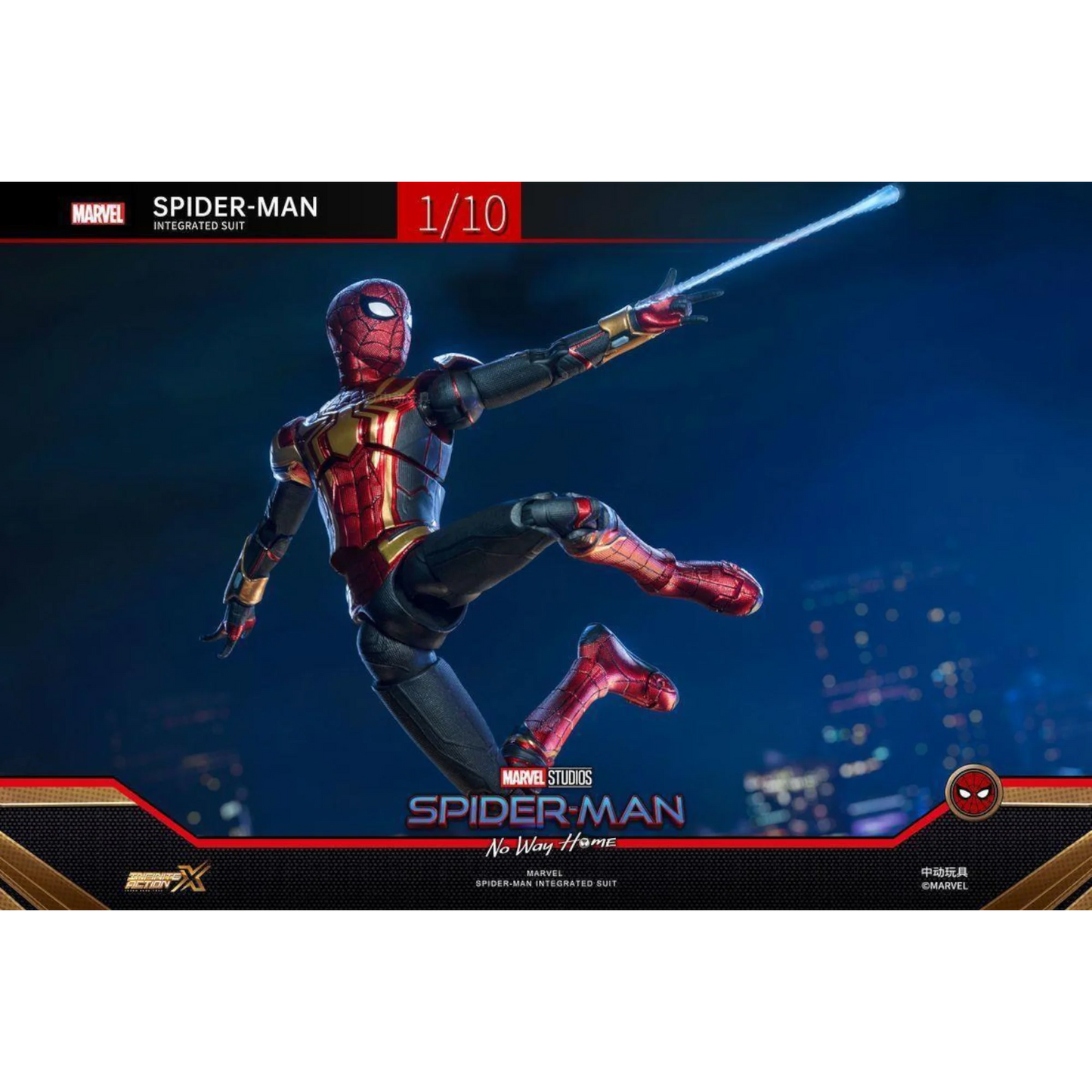 ZD Toys Spider-Man No Way Home Integrated Suit Action Figure