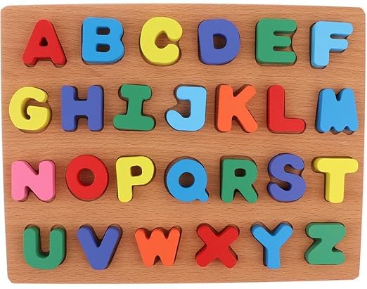 Wooden Capital Alphabet