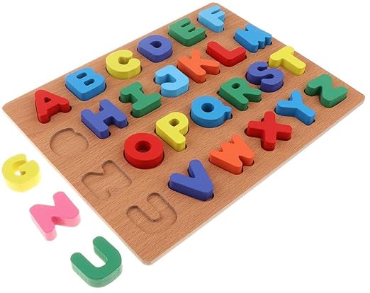 Wooden Capital Alphabet