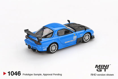 MiniGT 1:64 Mazda RX-7 RE-Amemiya 20B NA 3ROTOR-7 “Ama-san Go” Diecast Model