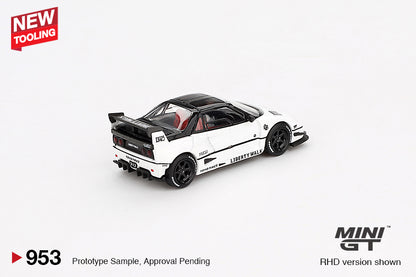 MiniGT 1:64 Mazda AZ-1 Liberty Walk LB40 White 2024 Tokyo Auto Salon Diecast Model