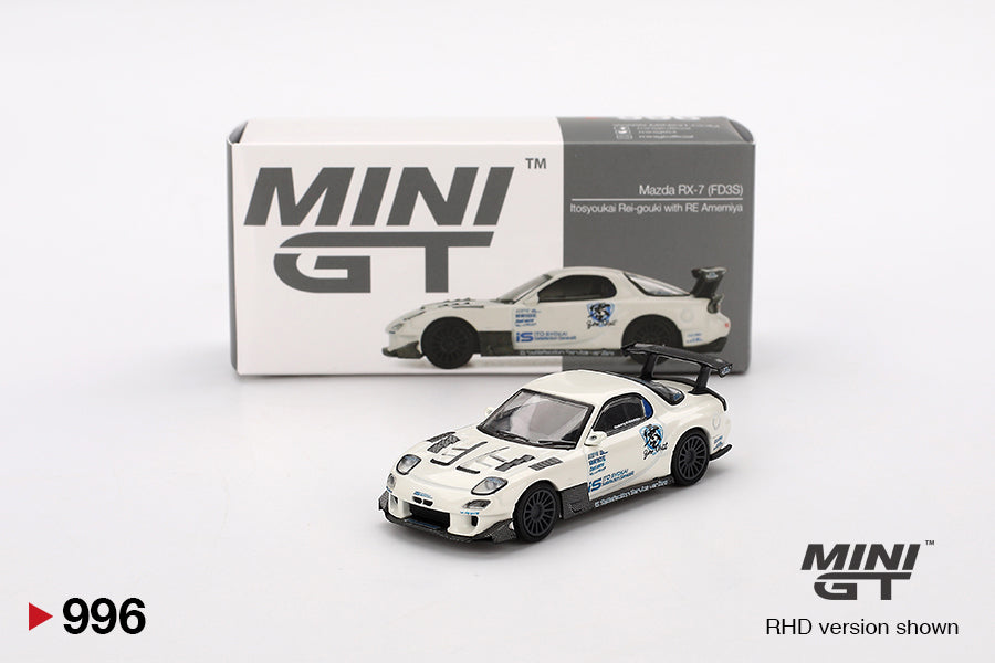 MiniGT 1:64 Mazda RX-7 (FD3S) Itosyoukai Rei-gouki with RE Amemiya Diecast Model
