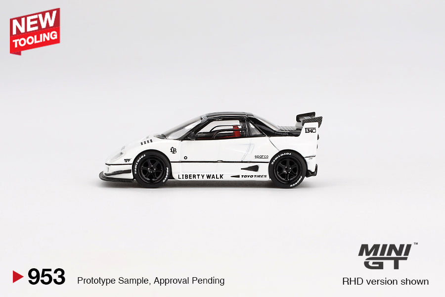 MiniGT 1:64 Mazda AZ-1 Liberty Walk LB40 White 2024 Tokyo Auto Salon Diecast Model