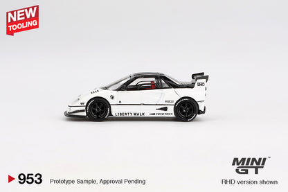 MiniGT 1:64 Mazda AZ-1 Liberty Walk LB40 White 2024 Tokyo Auto Salon Diecast Model