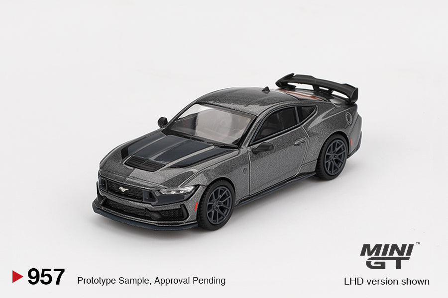 MiniGT 1:64 Ford Mustang Dark Horse 2024 Carbonized Gray Diecast Model