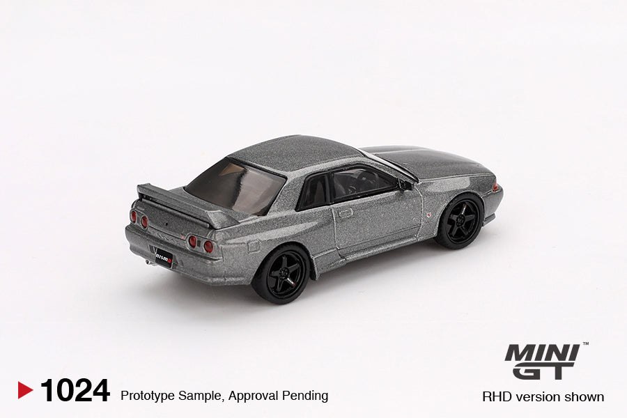 MiniGT 1:64 Nissan Skyline GT-R (NISMO BNR32 CRS Version) Dark Metal Gray Diecast Model