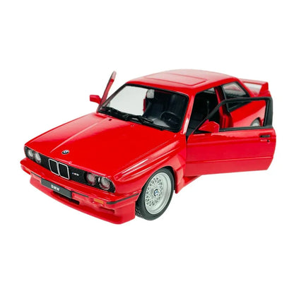 Bburago 1:24 1988 BMW M3 E30 Red Diecast Car