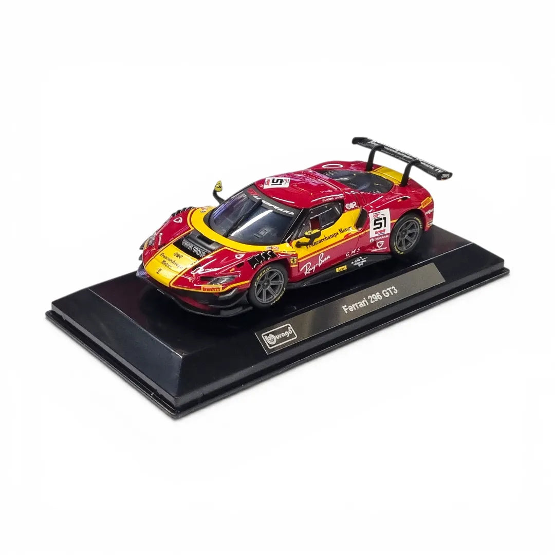 Bburago 2025 Ferrari 296 GT3 #51 1:43 Scale Diecast Model