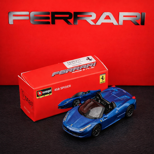 Ferrari 458 Spider Official 1:64 Scale Model Car by Bburago