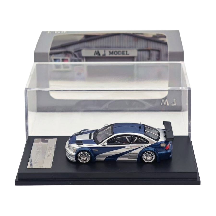 MJ Model BMW M3 GTR E46 Need For Speed Livery 1:64 Scale Diecast Model Car