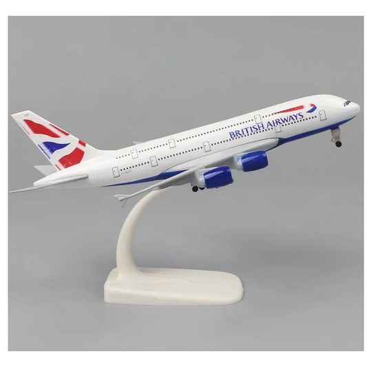 British Airways Airbus A380 1:200 Scale Diecast Airplane Model (20cm)