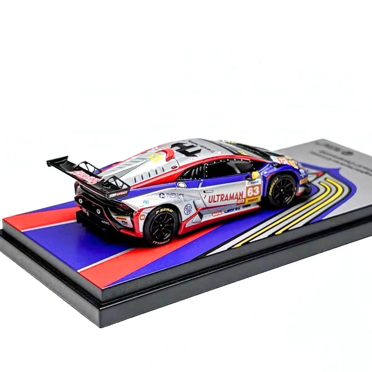 Trends Hobby Lamborghini Huracan GT3 EVO 2 #63 Ultraman China GT 2026 1:64 Diecast Model Car (TH-124)