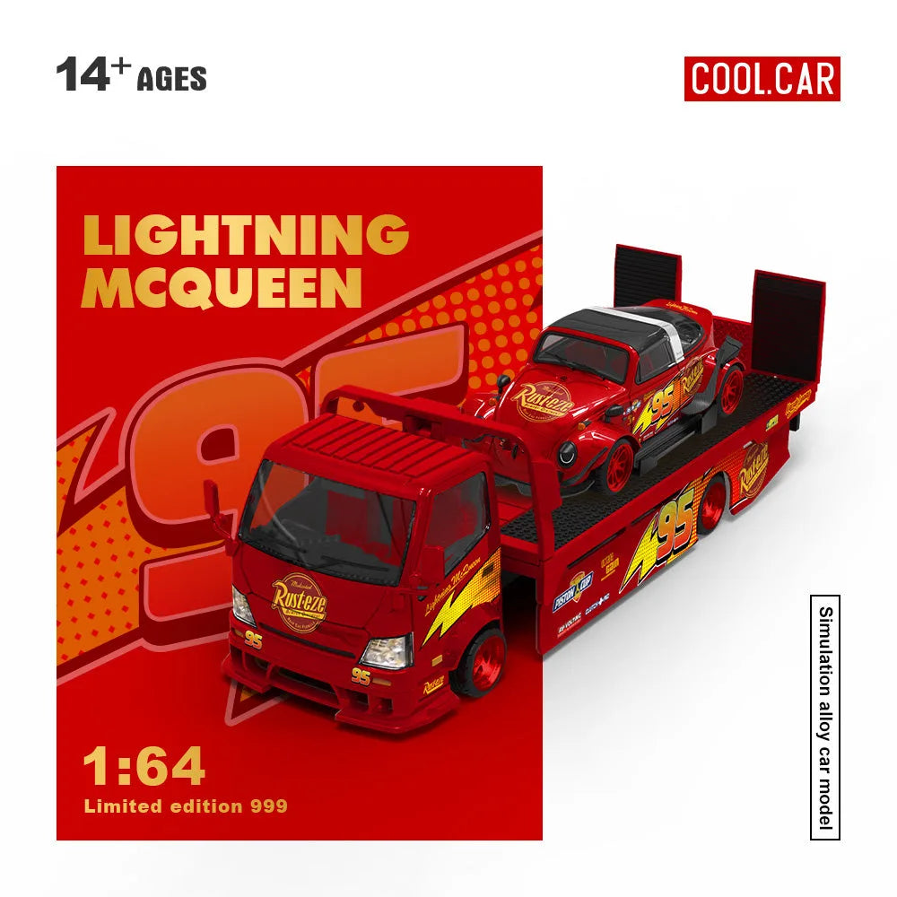 COOLCAR Volkswagen Beetle & Hino 300 Lightning McQueen Livery