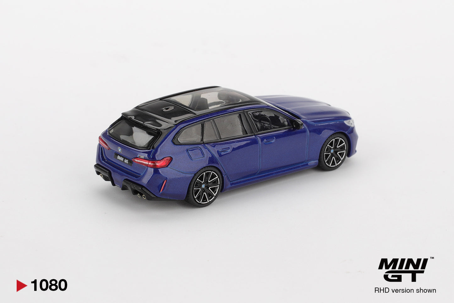 MiniGT 1:64 BMW M5 Touring Marina Bay Blue Metallic Diecast Model