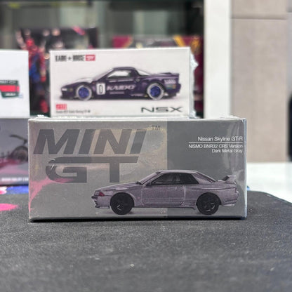 MiniGT 1:64 Nissan Skyline GT-R (NISMO BNR32 CRS Version) Dark Metal Gray Diecast Model
