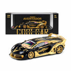 COOLCAR Lamborghini Aventador GT EVO Slammeduk Black Gold 1:64 Scale Diecast Model Car