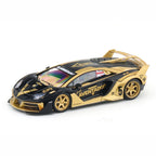 COOLCAR Lamborghini Aventador GT EVO Slammeduk Black Gold 1:64 Scale Diecast Model Car