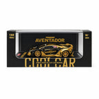 COOLCAR Lamborghini Aventador GT EVO Slammeduk Black Gold 1:64 Scale Diecast Model Car