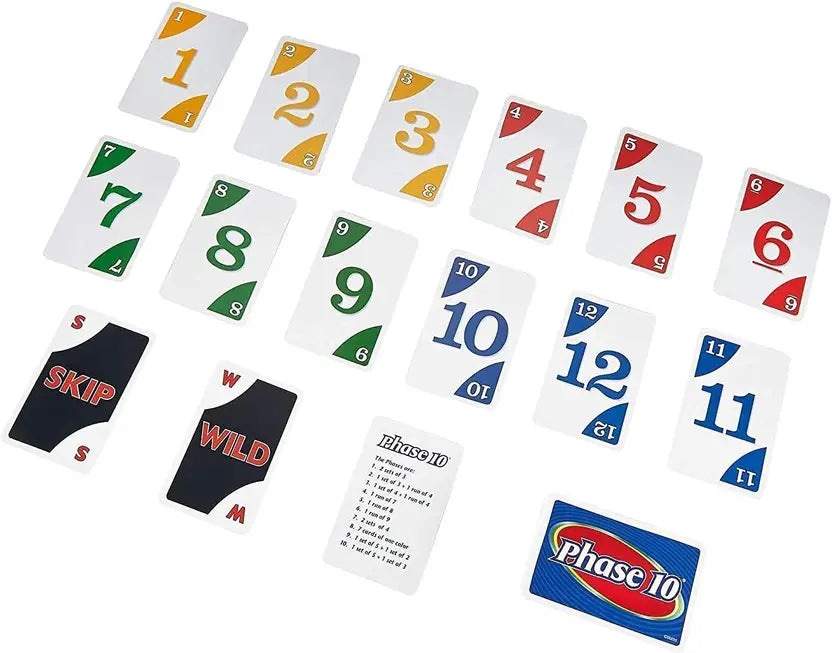 Phase 10 cards