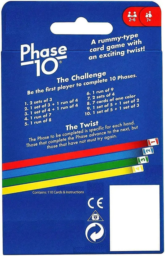 Phase 10 cards