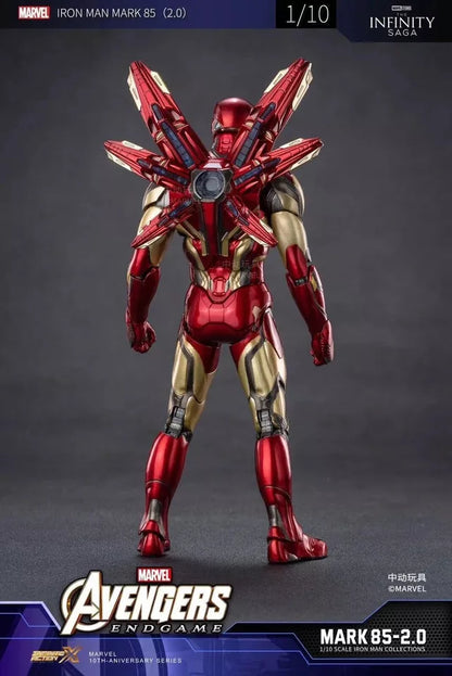 ZD Toys Iron Man Mark 85 Action Figure from Avengers Endgame with Light Effects