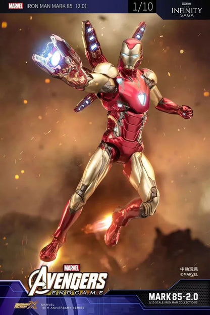 ZD Toys Iron Man Mark 85 Action Figure from Avengers Endgame with Light Effects