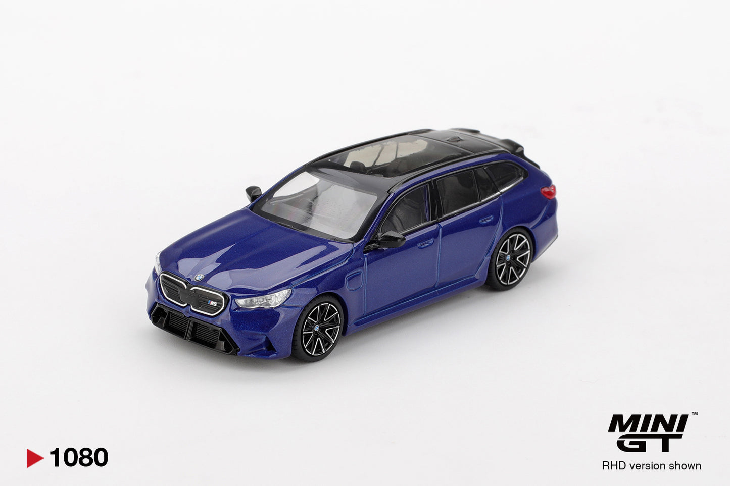 MiniGT 1:64 BMW M5 Touring Marina Bay Blue Metallic Diecast Model