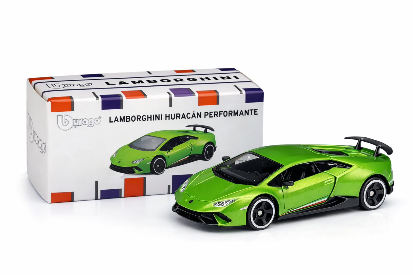 Lamborghini Huracan Performante Official 1:64 Scale Model Car by Bburago (Green)