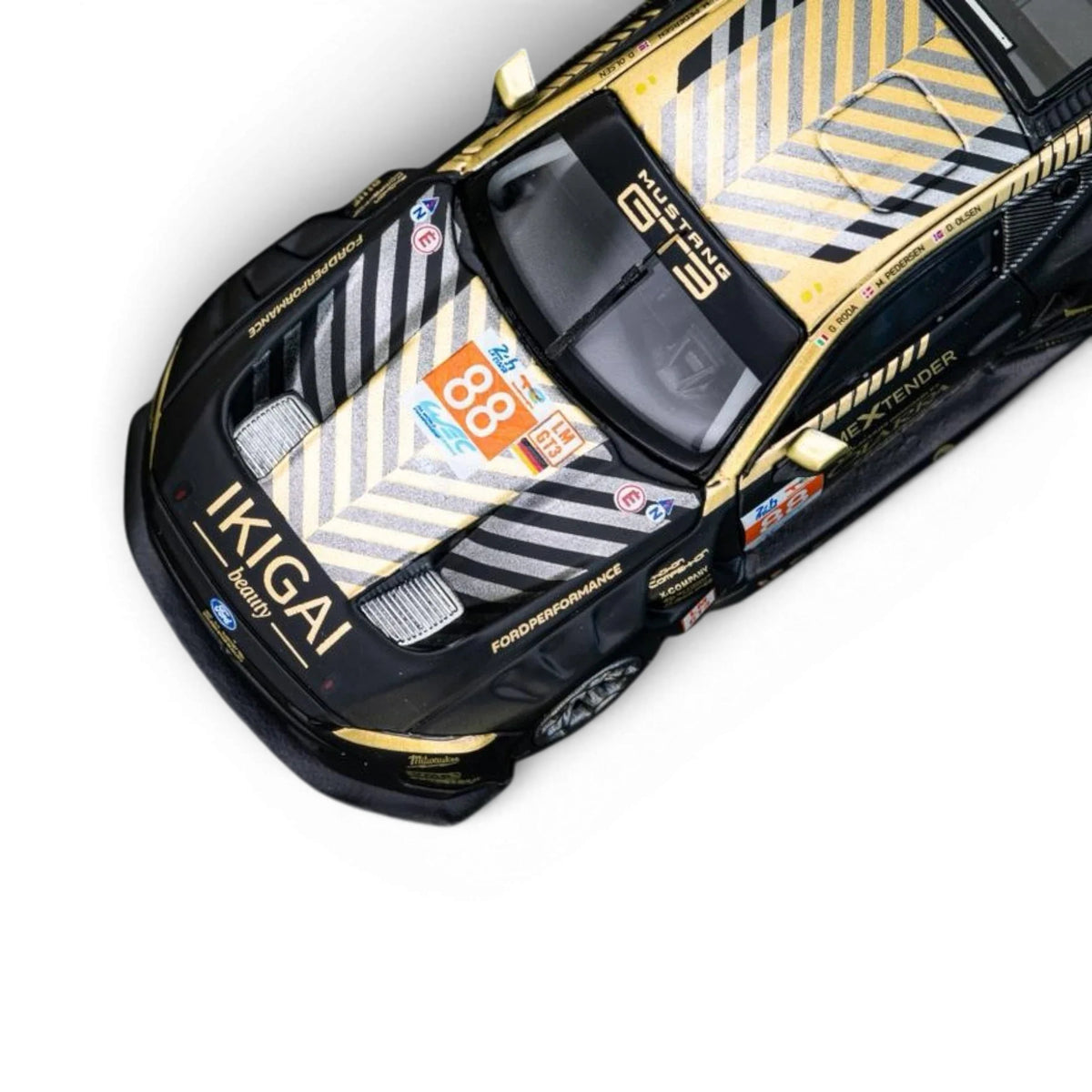 Elowen Art Ford Mustang GT3 #88 Black 1:64 Scale Diecast Model Car
