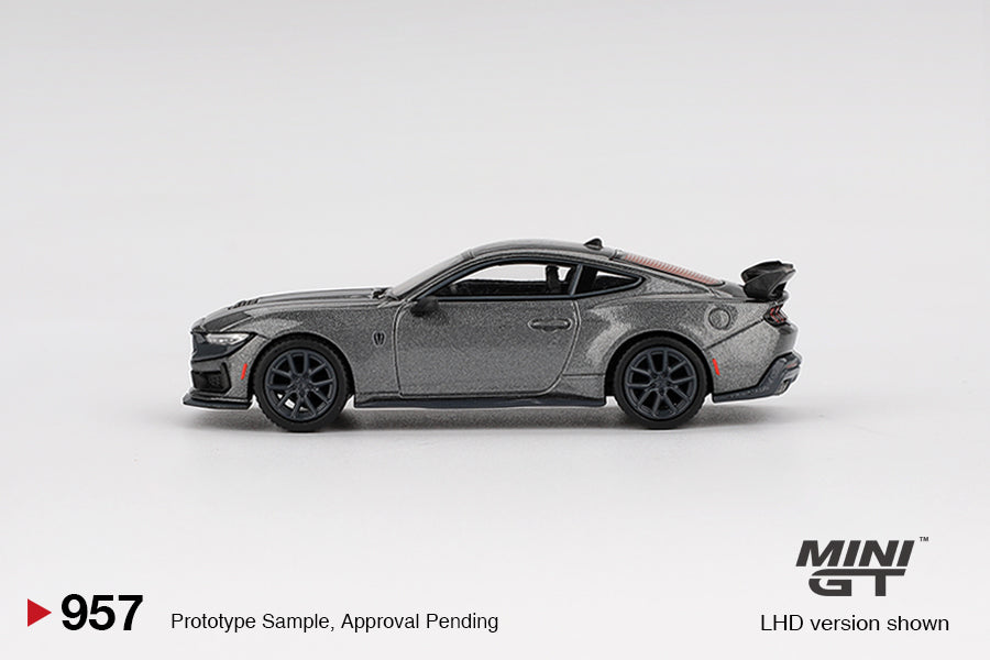 MiniGT 1:64 Ford Mustang Dark Horse 2024 Carbonized Gray Diecast Model