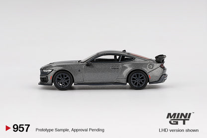 MiniGT 1:64 Ford Mustang Dark Horse 2024 Carbonized Gray Diecast Model