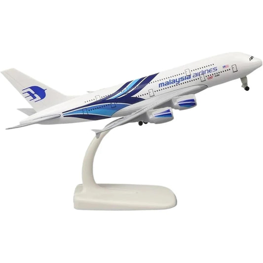 Malaysia Airlines Airbus A380 1:200 Scale Diecast Airplane Model (20cm)