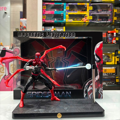 Spider-Man Magnetic Levitation Lamp Action Figure (Black & Red Suit)