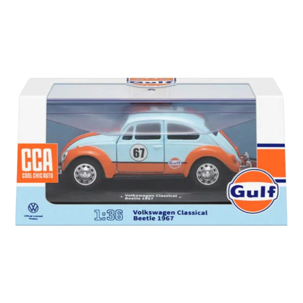 CCA Volkswagen Classical Beetle 1967 Gulf Livery 1:36 Scale Diecast Model