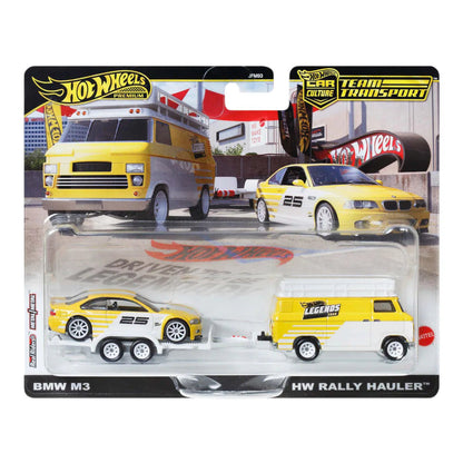 Hot Wheels Legends 2025 HW Rally Hauler with BMW M3 Diecast Model