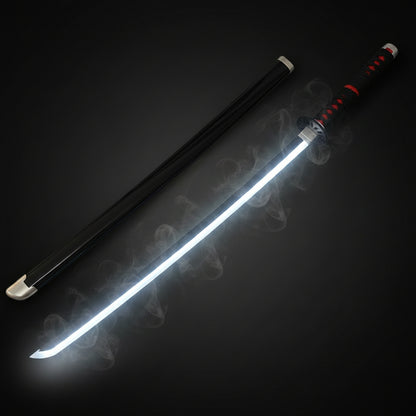 Demon Slayer Katana with Glowing Smoke Effects