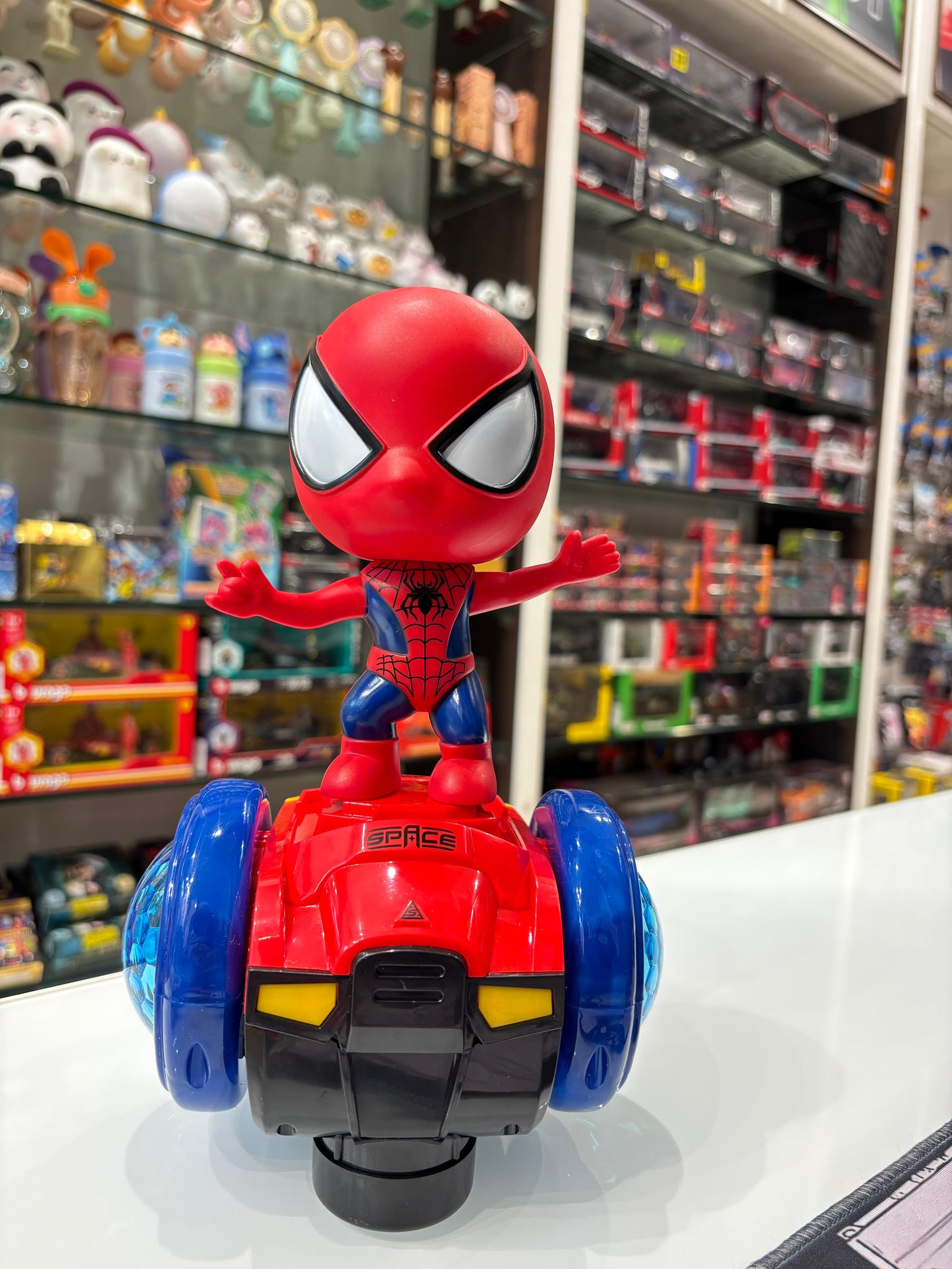 Spider-Man Musical Car Toy with LED Lights