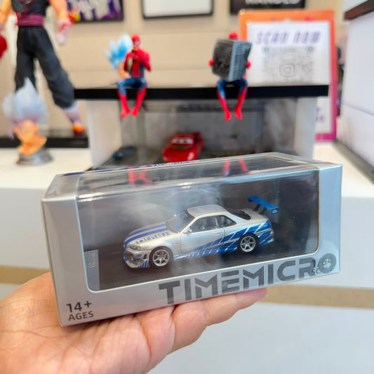 TimeMicro C-West Nissan Skyline GT-R R34 1:64 Scale Diecast Model (Brian O'Conner Tribute)