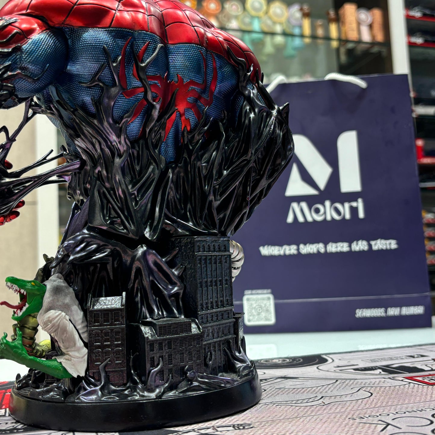 Spider-Man Symbiote Resin Bust Figure by 27Abyss Studio