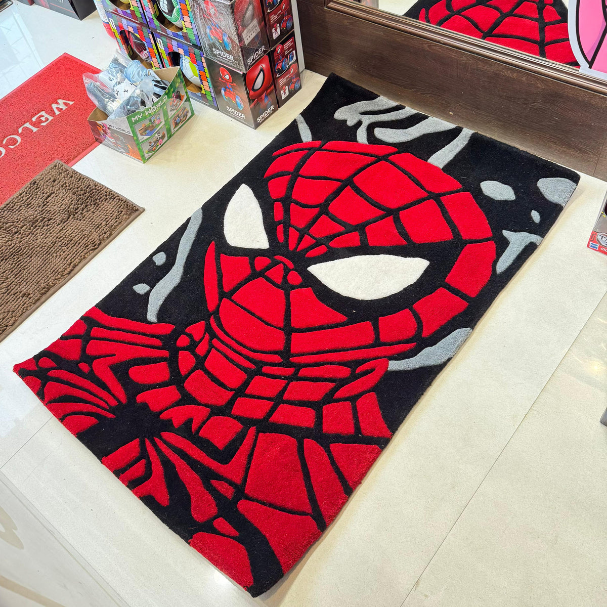 Handmade Spider-Man Rug