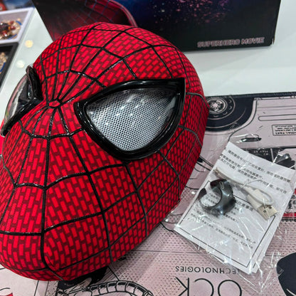 Spider-Man Mask with Light Effects and Movable Eye Lenses