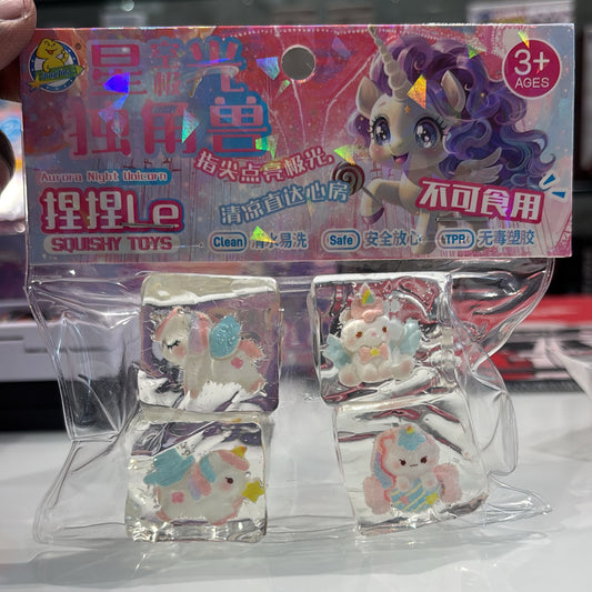 Unicorn Squishy Cube Toy