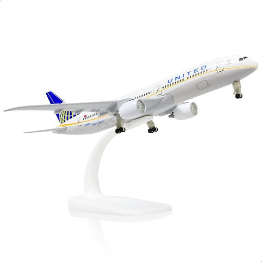 United Airlines Boeing 777 300ER 1:200 Scale Diecast Airplane Model (20cm)